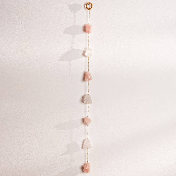 Rose Quartz "Love" Wall Hanging