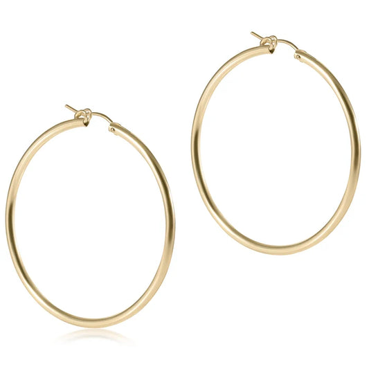 Round Gold 2" Hoop - Smooth