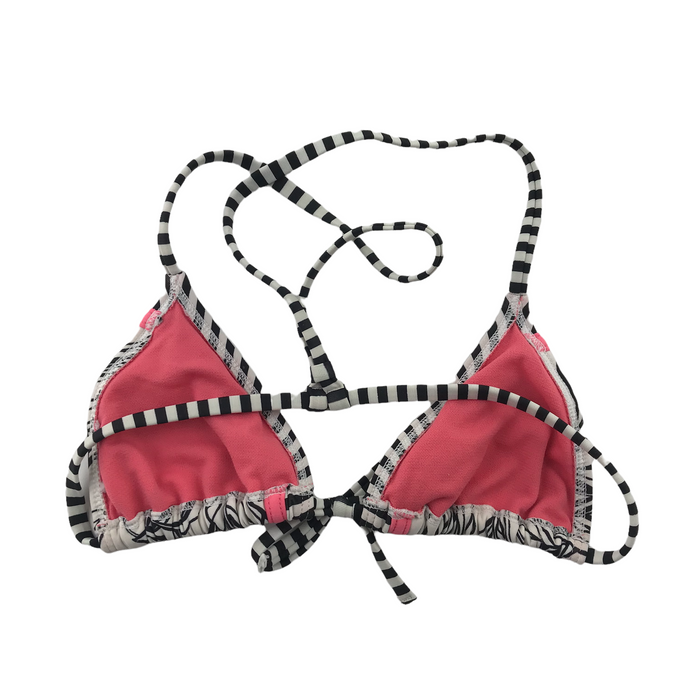 Roxy 8-9 years black white 2-piece swimsuit