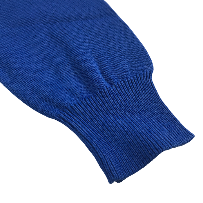 Royal blue unisex v-neck school jumper