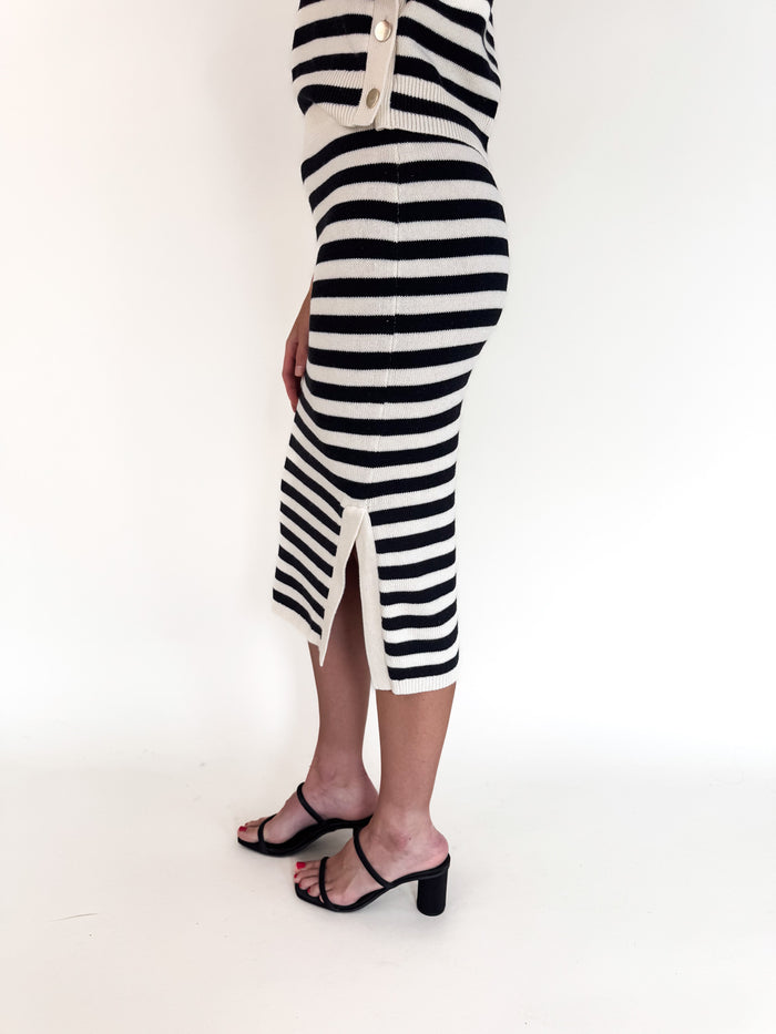 Sadie Side Slit Midi Skirt