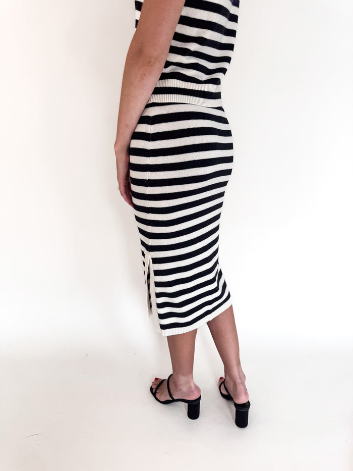 Sadie Side Slit Midi Skirt