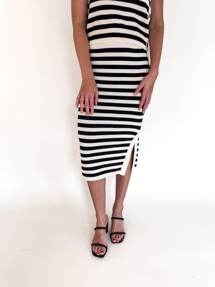 Sadie Side Slit Midi Skirt