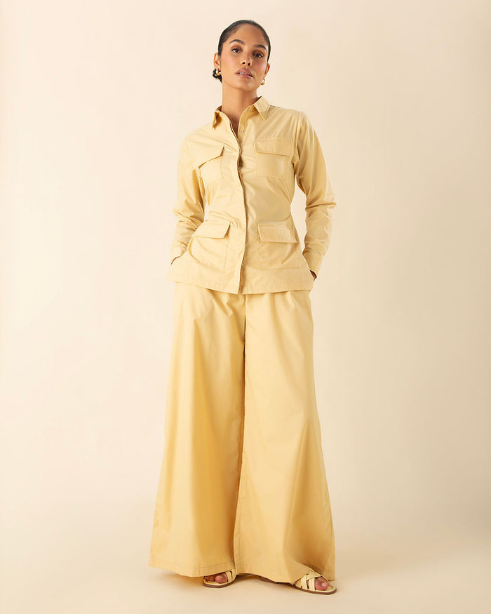 Sahara Co-Ord Set Butter Yellow