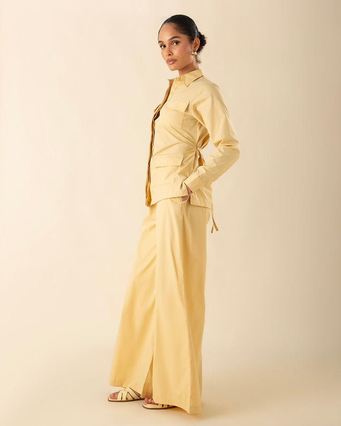 Sahara Co-Ord Set Butter Yellow