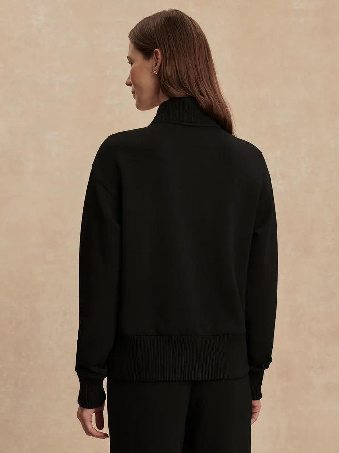 Sally Half Zip Sweater - Black