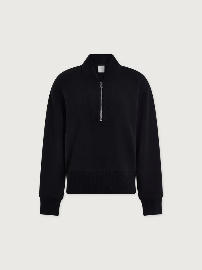 Sally Half Zip Sweater - Black