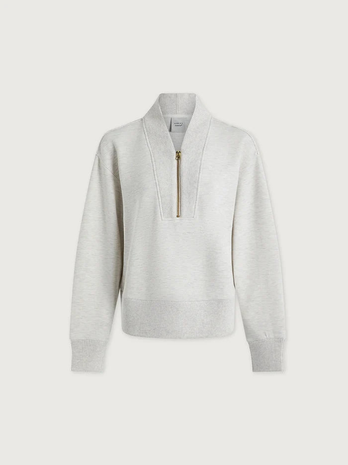 Varley Sally Half Zip Sweater- Ivory Marl – women's sweater