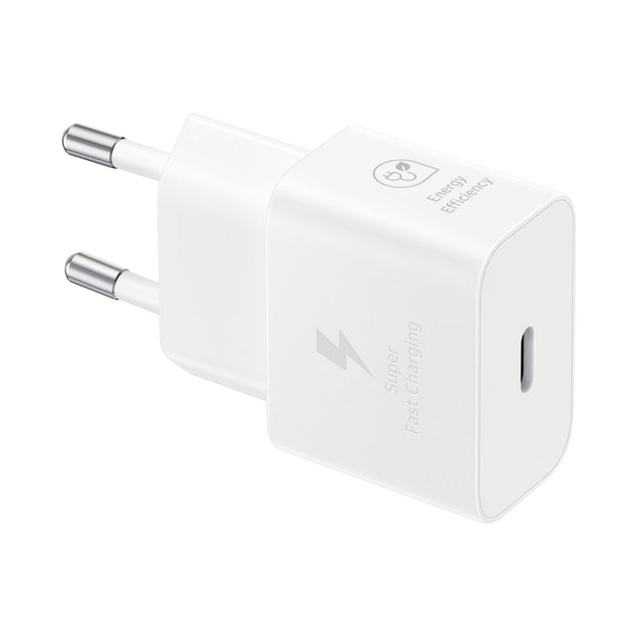 Samsung 1 Type C Port GaN Travel Adapter With Cable - 25W - White