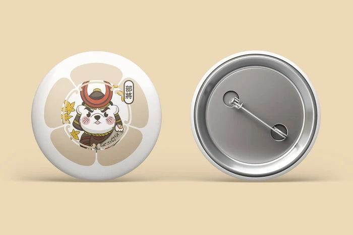 Samurai Otter Playing Cards Badges Set (12 Badges)