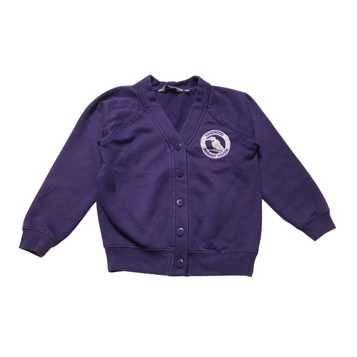 Sandwood Primary Purple Jersey Cardigan