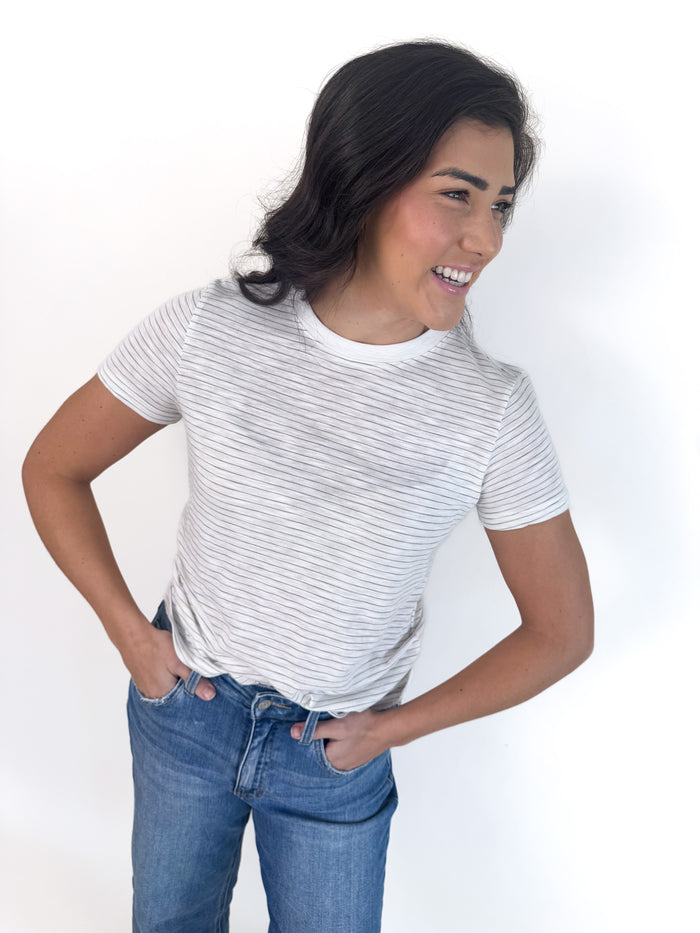 Sarah Striped Short Sleeve Tee