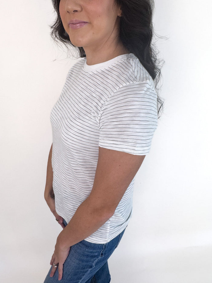 Sarah Striped Short Sleeve Tee