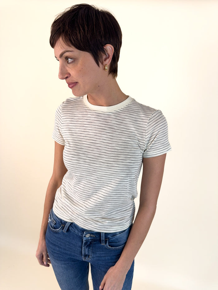 Sarah Striped Short Sleeve Tee