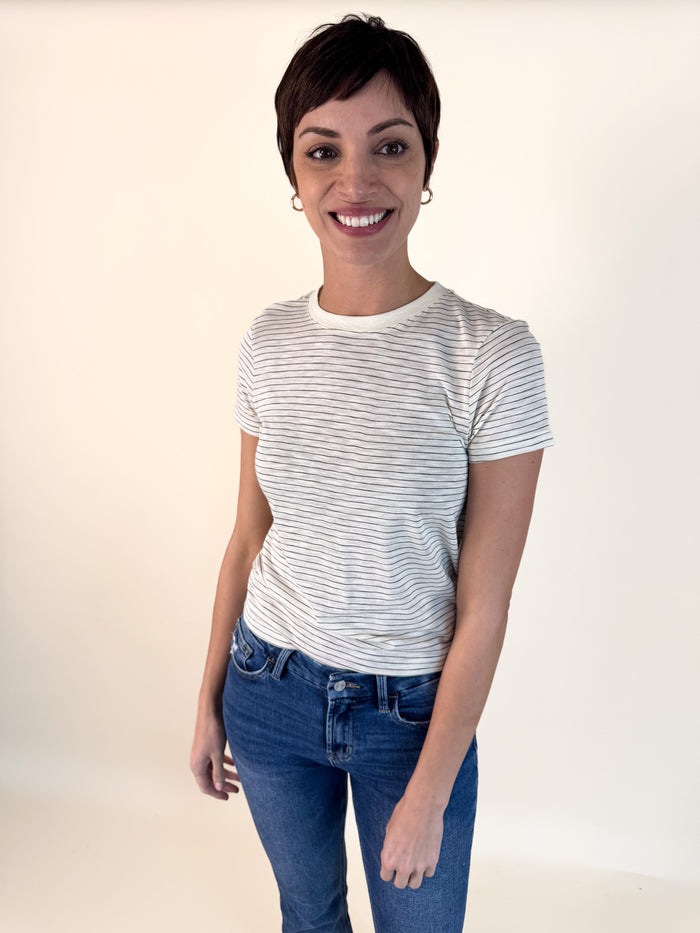 Sarah Striped Short Sleeve Tee