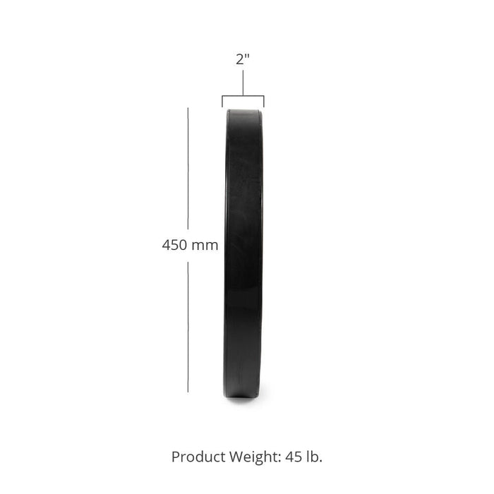 SCRATCH AND DENT - 45 LB Single Elite Bumper Plate - FINAL SALE