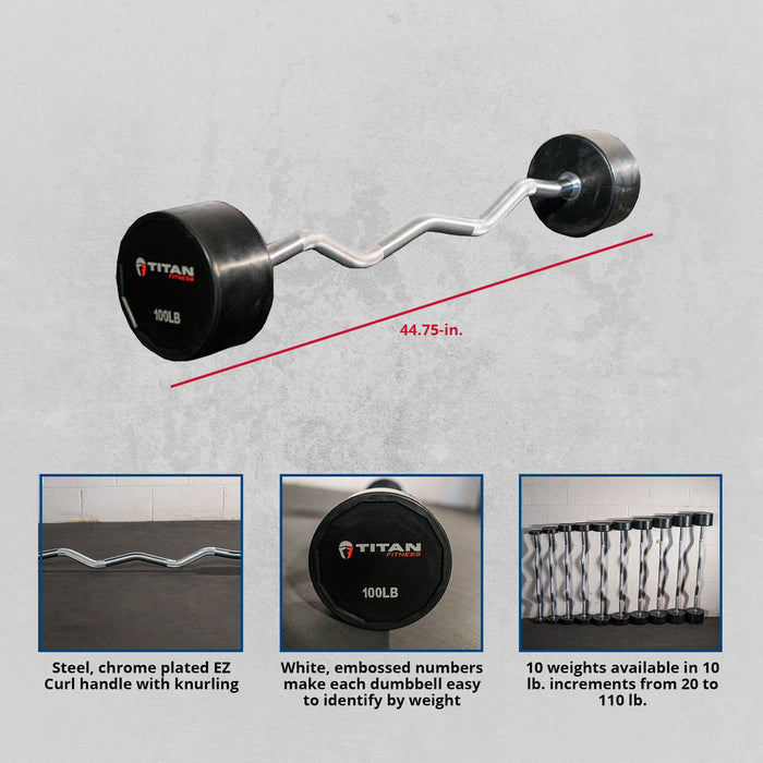 Scratch and Dent - Rubber Fixed Barbell
