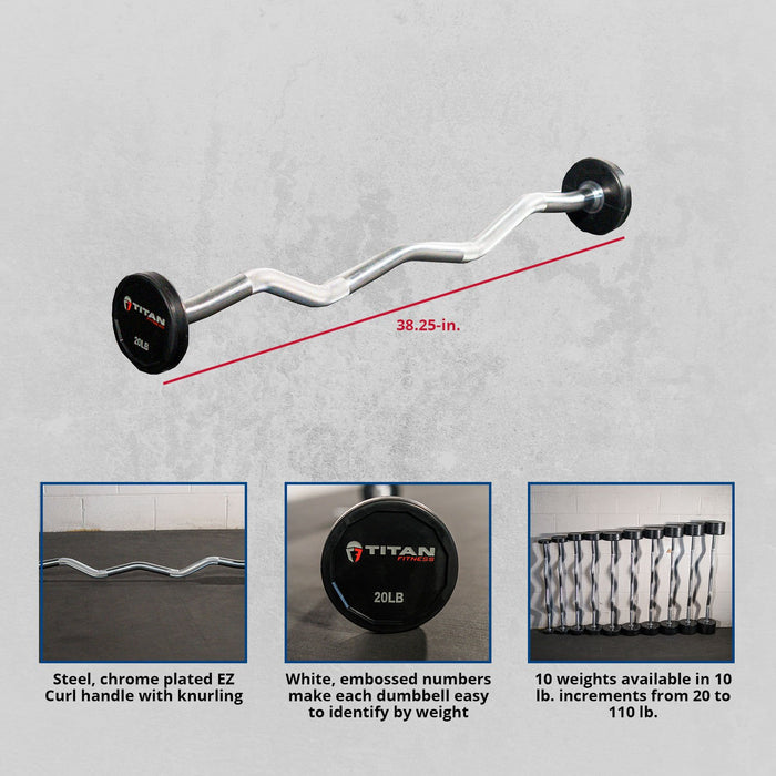 Scratch and Dent - Rubber Fixed Barbell