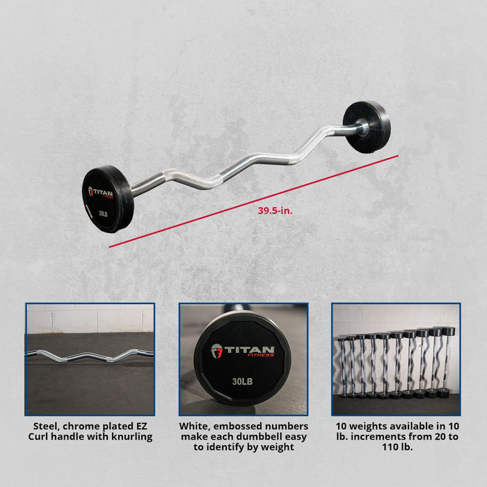 Scratch and Dent - Rubber Fixed Barbell