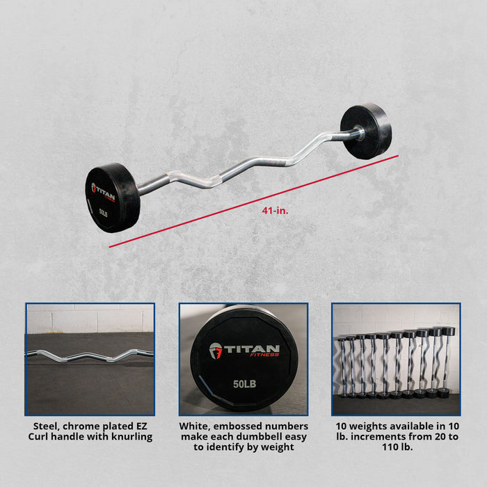 Scratch and Dent - Rubber Fixed Barbell