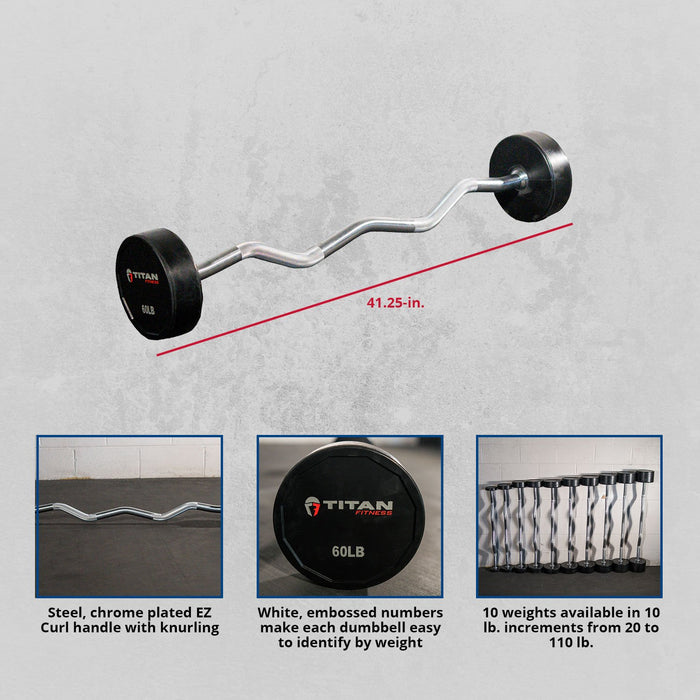 Scratch and Dent - Rubber Fixed Barbell
