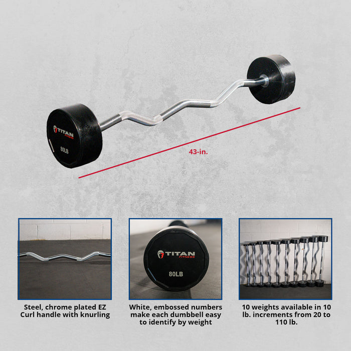 Scratch and Dent - Rubber Fixed Barbell