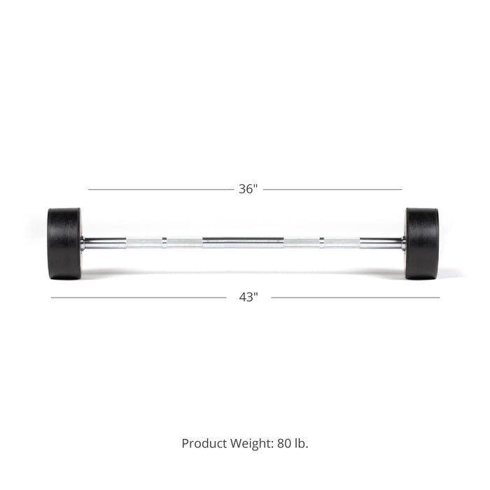 Scratch and Dent - Rubber Fixed Barbell
