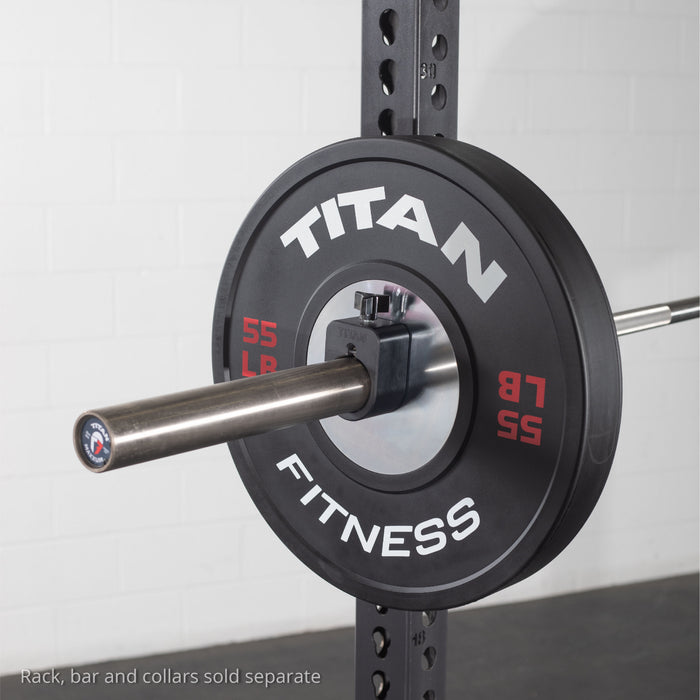55 LB Single Elite Black Bumper Plate