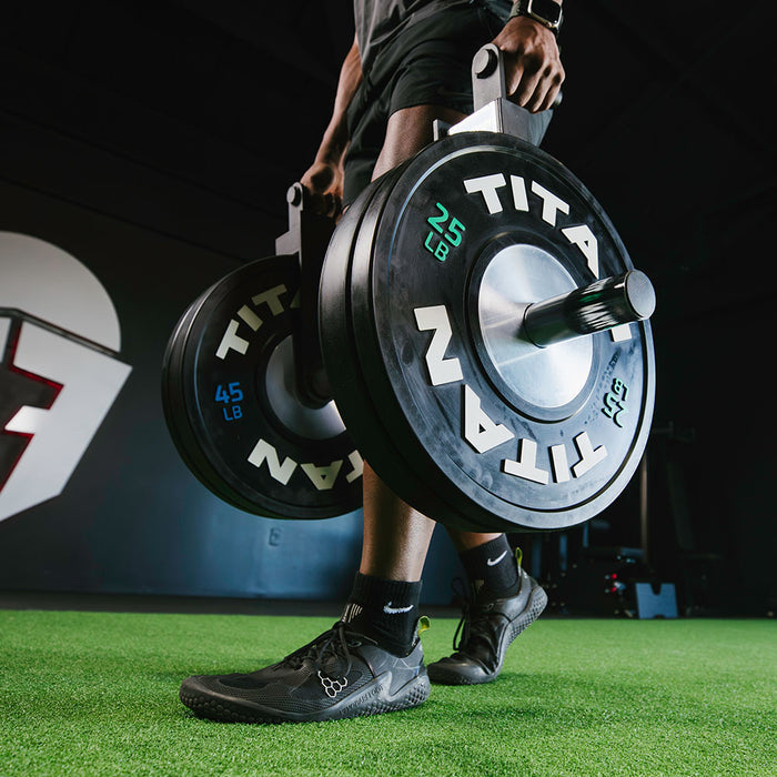 Mini Farmer's Walk Handles with Olympic Weight Posts