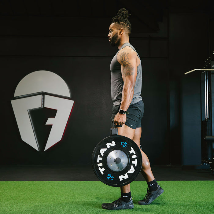 Mini Farmer's Walk Handles with Olympic Weight Posts