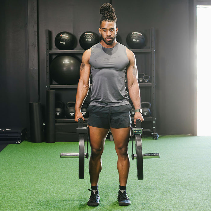 Mini Farmer's Walk Handles with Olympic Weight Posts