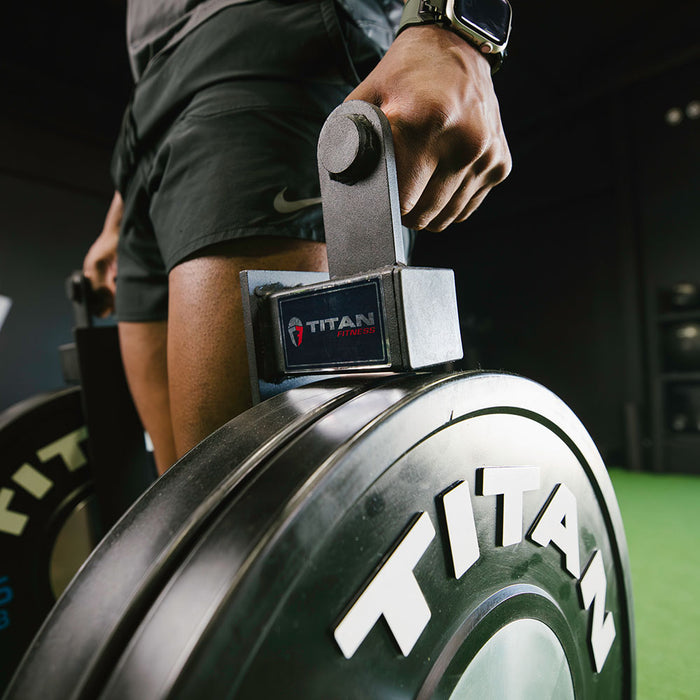 Mini Farmer's Walk Handles with Olympic Weight Posts