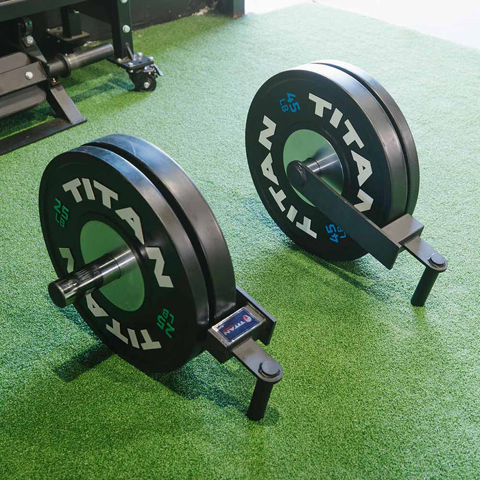 Mini Farmer's Walk Handles with Olympic Weight Posts