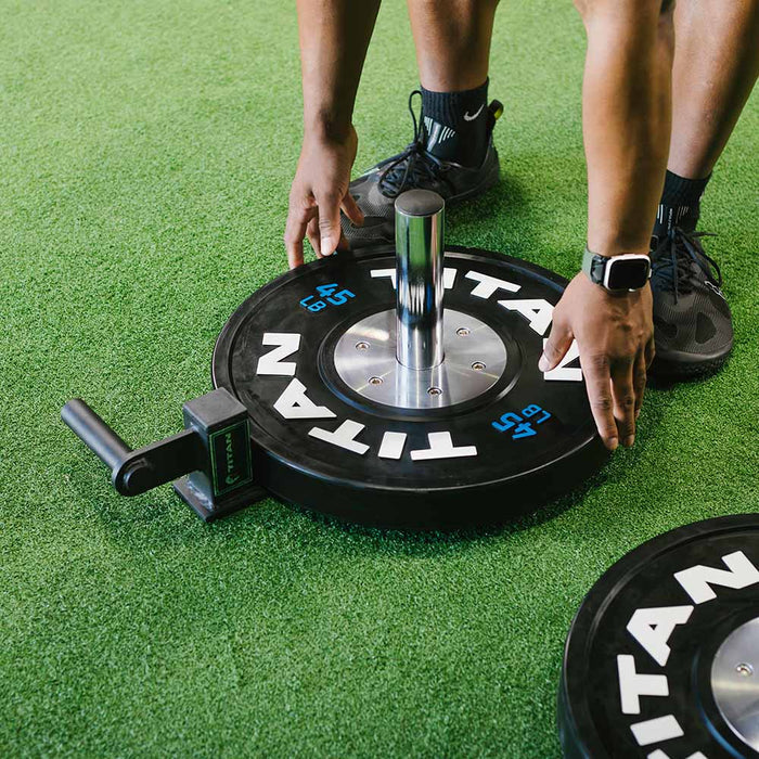 Mini Farmer's Walk Handles with Olympic Weight Posts