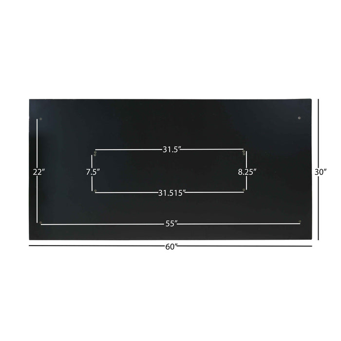 Universal Desk Top - 30" x 60" Black