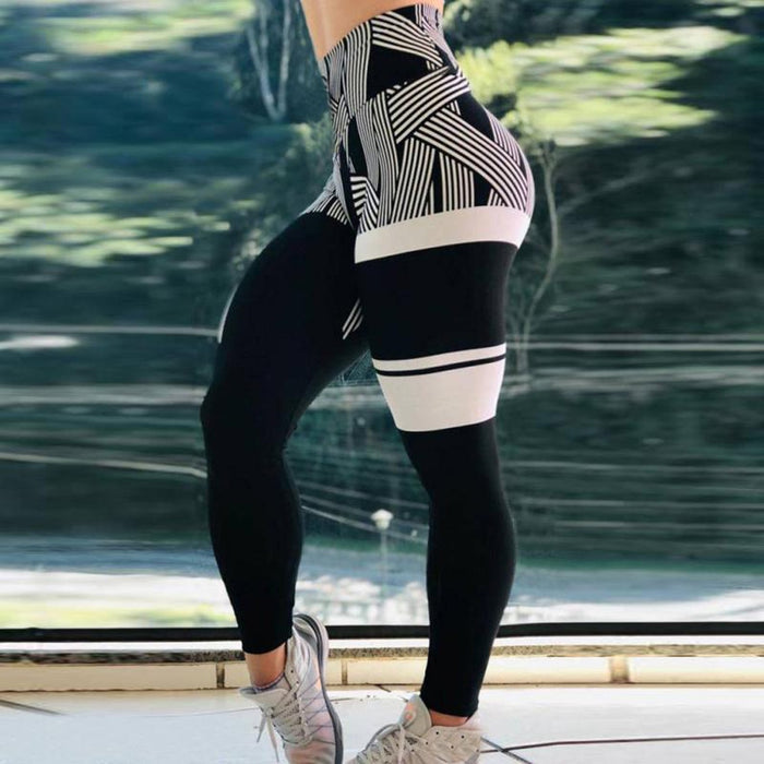 Blue seamless leggings, women's sport activewear