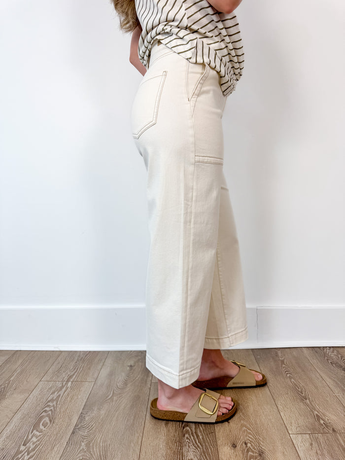 Liverpool Seaside Dunes Wide Leg Denim – women's bottoms