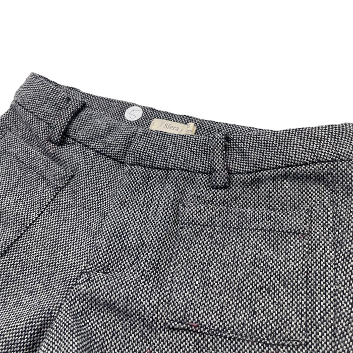 Sfera 5 years grey tweed-style shorts