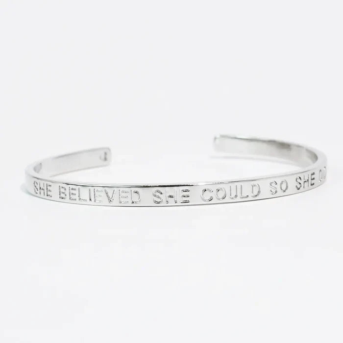 She Believed She Could So She Did Bangle
