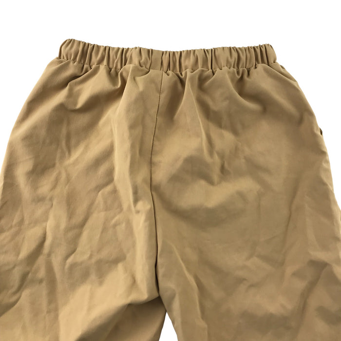 Shein 11 years beige plain elasticated waist shorts