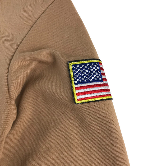 Shein 6-7 years brown nasa logo hoodie