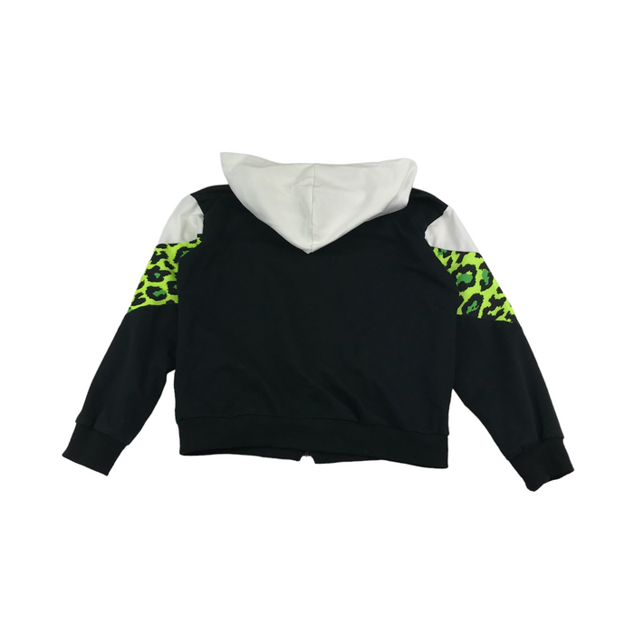 Shein 9 years white neon animal print hoodie