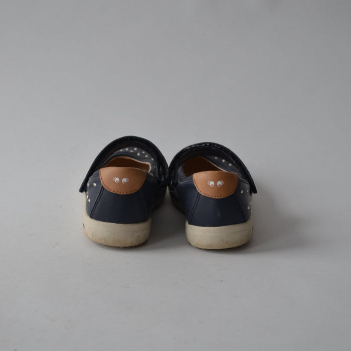 Shoes - Clarks Navy Dotted - Shoe Size 12.5 (jr)