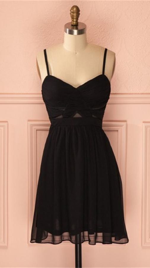 Short Homecoming Dress 2021 A Line Sleeveless Sweetheart Knee Length Chiffon Summer