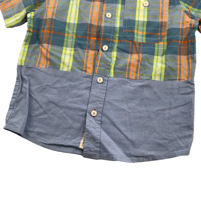 Silver Eight 6 years checked short sleeve shirt