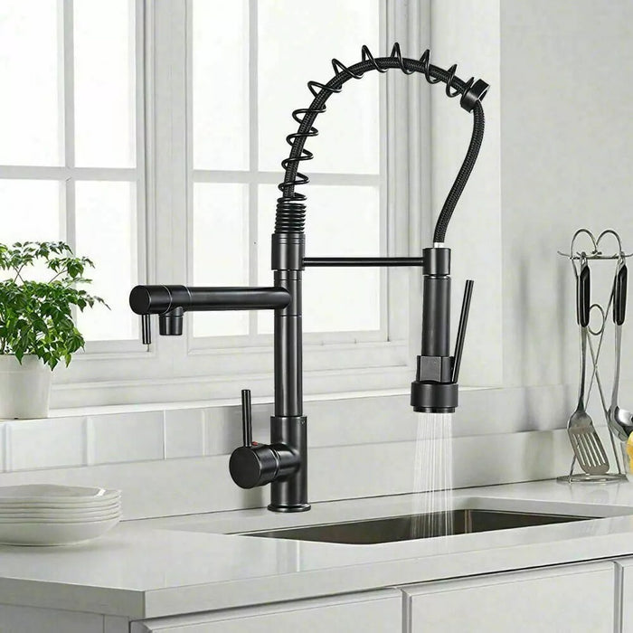 Single Handle Kitchen Faucet With Sprayer