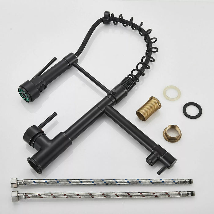 Single Handle Kitchen Faucet With Sprayer