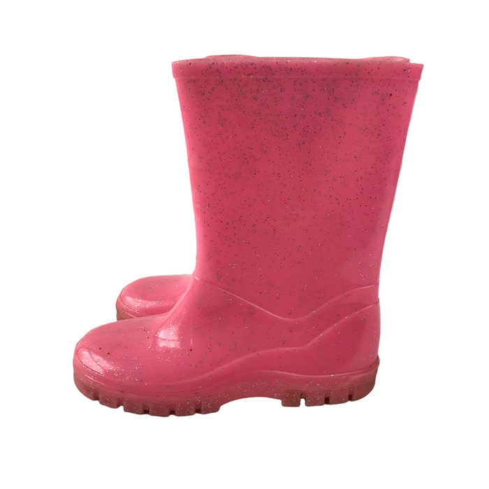 Size UK 11 (jr) pink sparkly wellie boots