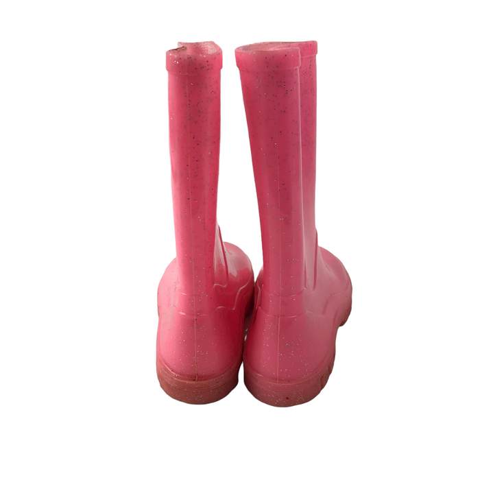 Size UK 11 (jr) pink sparkly wellie boots