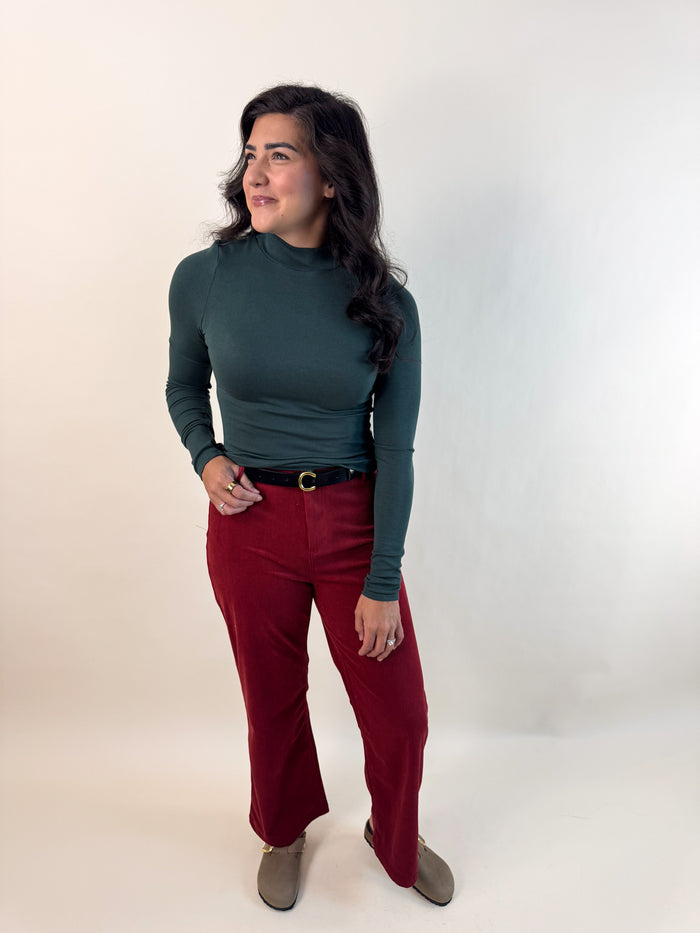 Sky Bar Corduroy Pants - Urban Red